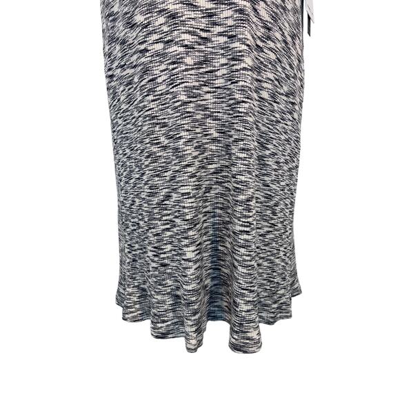 O'NEILL WOMENS SIZE LARGE MORETTE SPACEDYE KNIT TANK DRESS WHITE BLACK NEW! - Picture 5 of 11